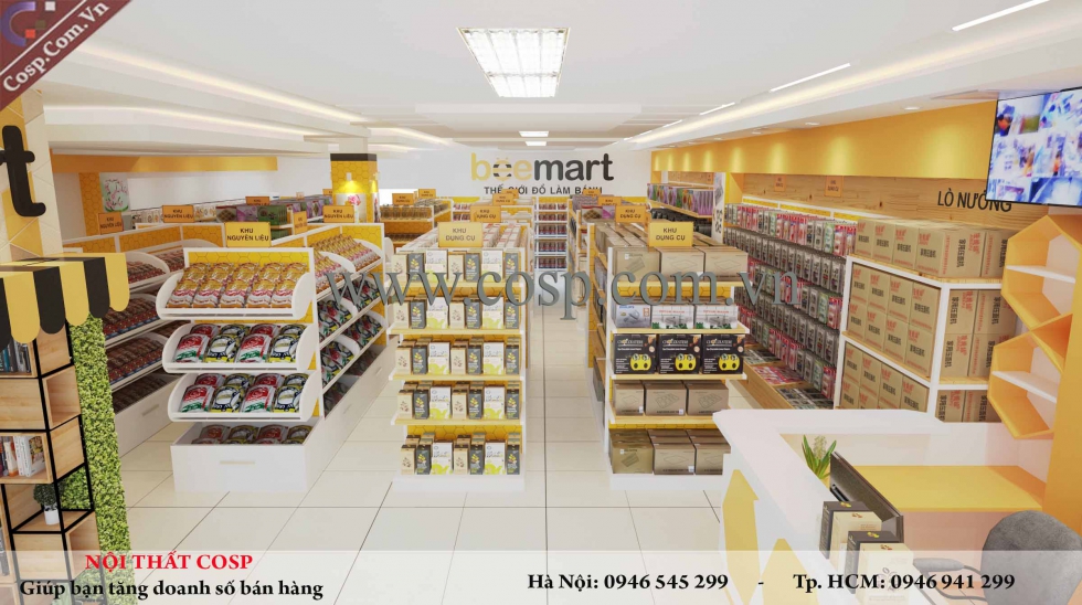 Thiết kế nội thất siêu thị Beemart - Nguyễn Khánh Toàn